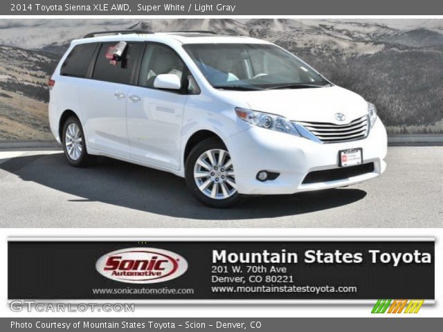 2014 Toyota Sienna XLE AWD in Super White