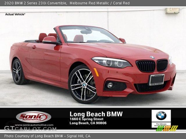 2020 BMW 2 Series 230i Convertible in Melbourne Red Metallic