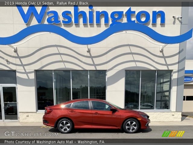 2019 Honda Civic LX Sedan in Rallye Red