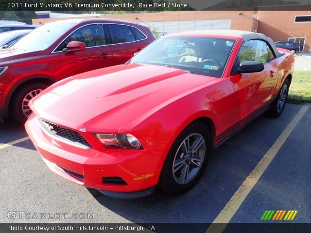 2011 Ford Mustang V6 Premium Convertible in Race Red