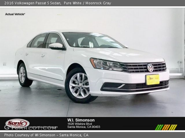 2016 Volkswagen Passat S Sedan in Pure White