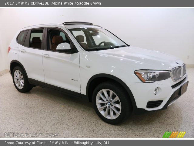 2017 BMW X3 xDrive28i in Alpine White