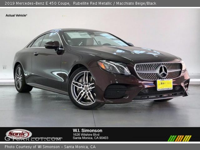 2019 Mercedes-Benz E 450 Coupe in Rubellite Red Metallic