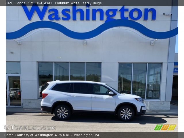 2020 Honda Pilot EX-L AWD in Platinum White Pearl