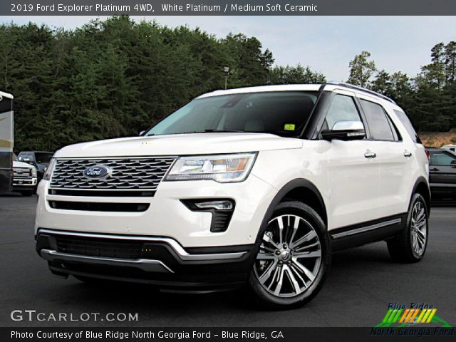2019 Ford Explorer Platinum 4WD in White Platinum