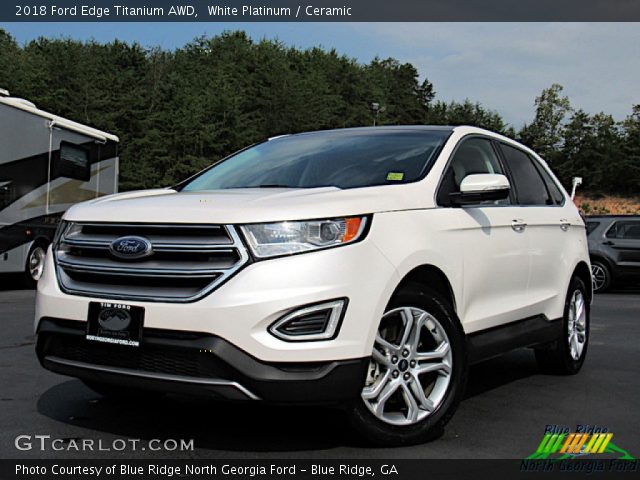 2018 Ford Edge Titanium AWD in White Platinum