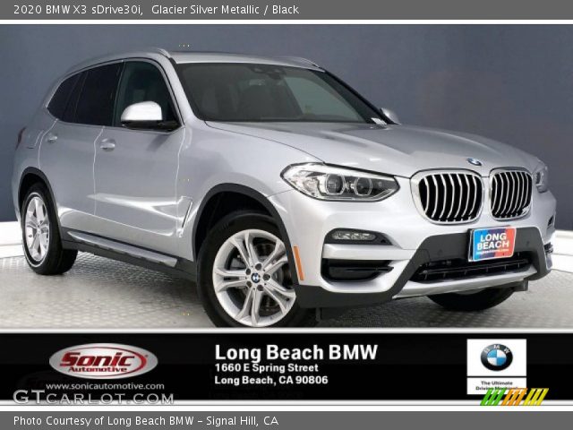 2020 BMW X3 sDrive30i in Glacier Silver Metallic