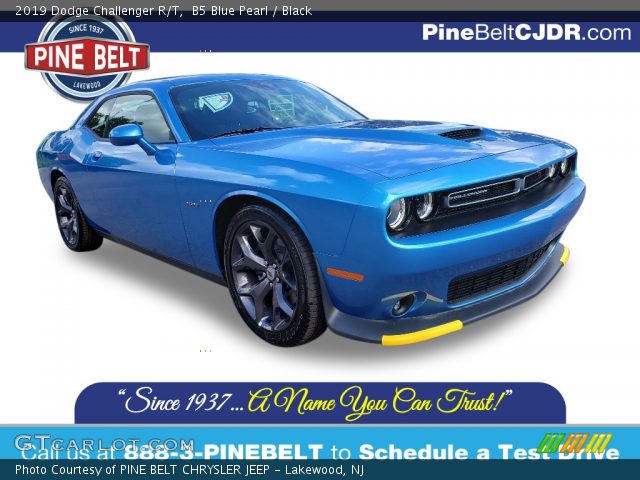 2019 Dodge Challenger R/T in B5 Blue Pearl