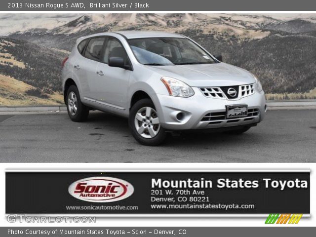 2013 Nissan Rogue S AWD in Brilliant Silver