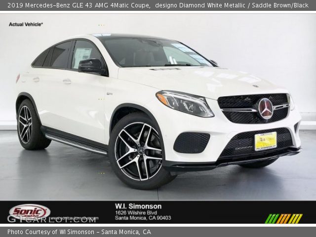 2019 Mercedes-Benz GLE 43 AMG 4Matic Coupe in designo Diamond White Metallic