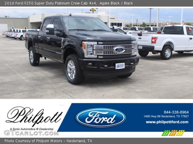 2019 Ford F250 Super Duty Platinum Crew Cab 4x4 in Agate Black