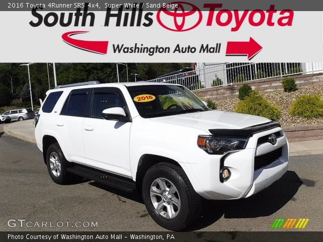 2016 Toyota 4Runner SR5 4x4 in Super White
