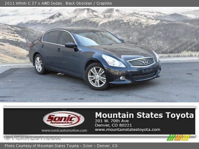 2011 Infiniti G 37 x AWD Sedan in Black Obsidian