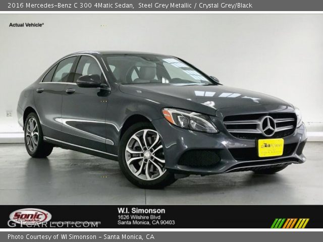 2016 Mercedes-Benz C 300 4Matic Sedan in Steel Grey Metallic