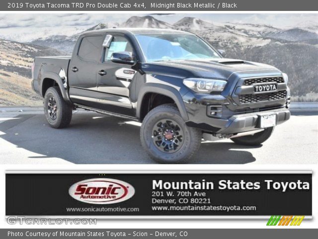 2019 Toyota Tacoma TRD Pro Double Cab 4x4 in Midnight Black Metallic