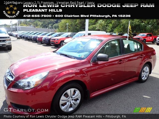 2014 Subaru Legacy 2.5i Premium in Venetian Red Pearl