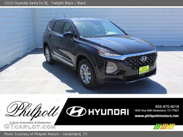 2020 Hyundai Santa Fe SE in Twilight Black