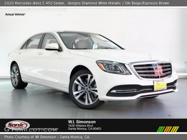 2020 Mercedes-Benz S 450 Sedan in designo Diamond White Metallic