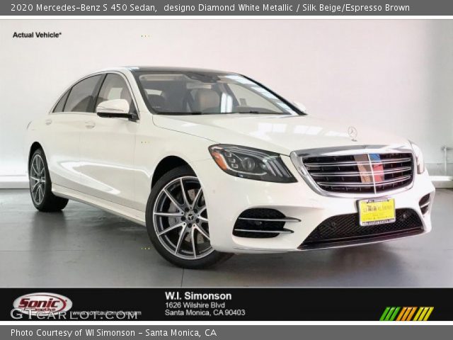 2020 Mercedes-Benz S 450 Sedan in designo Diamond White Metallic