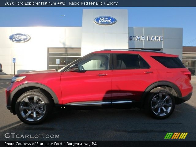 2020 Ford Explorer Platinum 4WD in Rapid Red Metallic