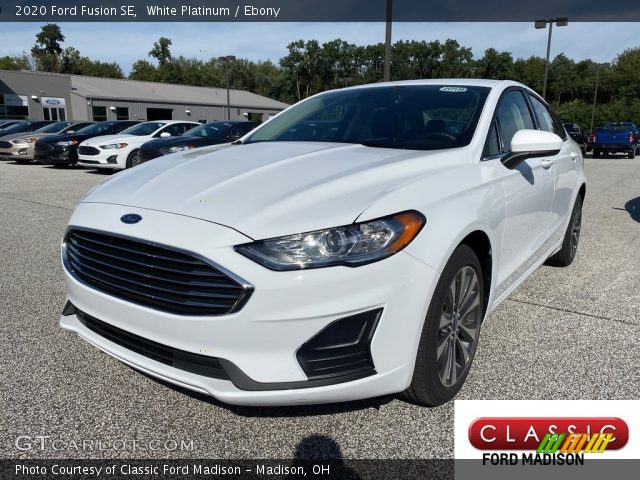 2020 Ford Fusion SE in White Platinum