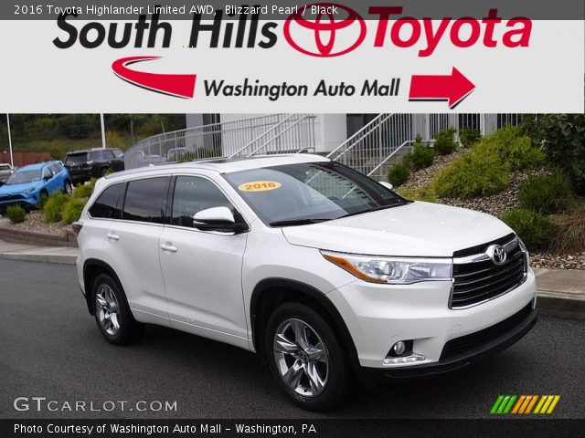 2016 Toyota Highlander Limited AWD in Blizzard Pearl