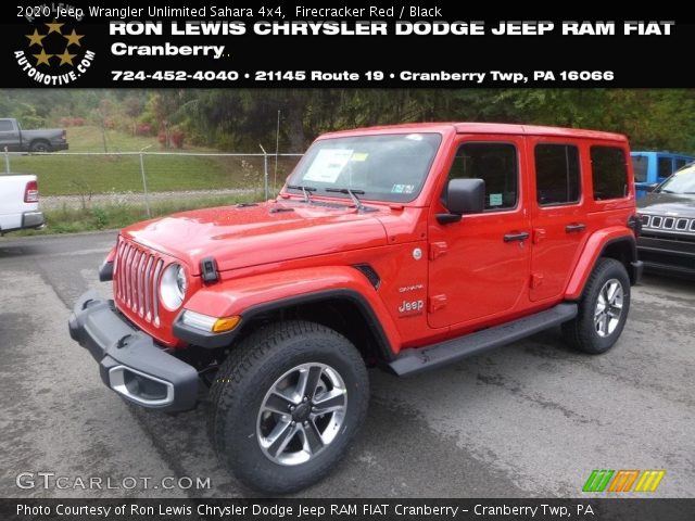 2020 Jeep Wrangler Unlimited Sahara 4x4 in Firecracker Red