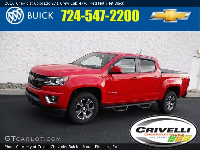 2016 Chevrolet Colorado Z71 Crew Cab 4x4 in Red Hot