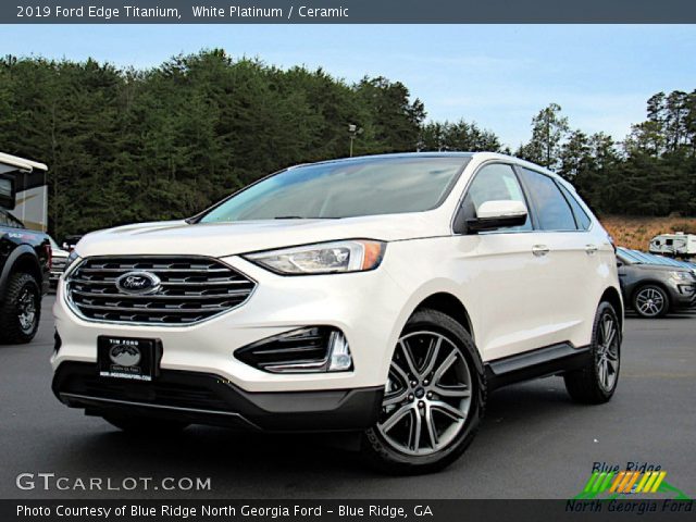 2019 Ford Edge Titanium in White Platinum