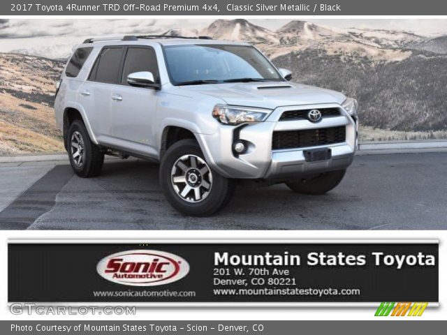 2017 Toyota 4Runner TRD Off-Road Premium 4x4 in Classic Silver Metallic