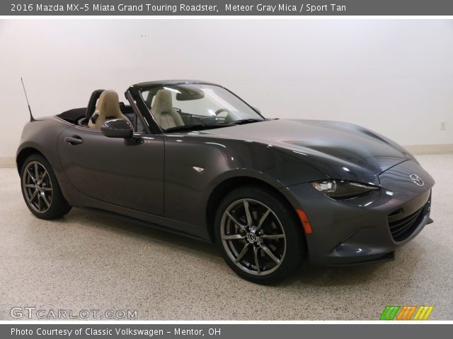 2016 Mazda MX-5 Miata Grand Touring Roadster in Meteor Gray Mica