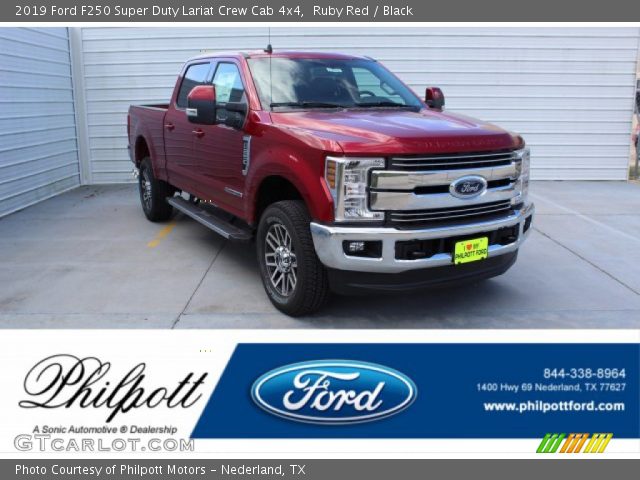 2019 Ford F250 Super Duty Lariat Crew Cab 4x4 in Ruby Red