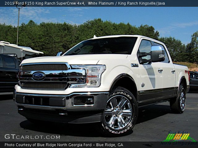 2019 Ford F150 King Ranch SuperCrew 4x4 in White Platinum
