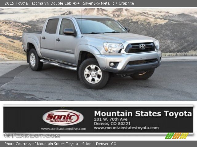 2015 Toyota Tacoma V6 Double Cab 4x4 in Silver Sky Metallic