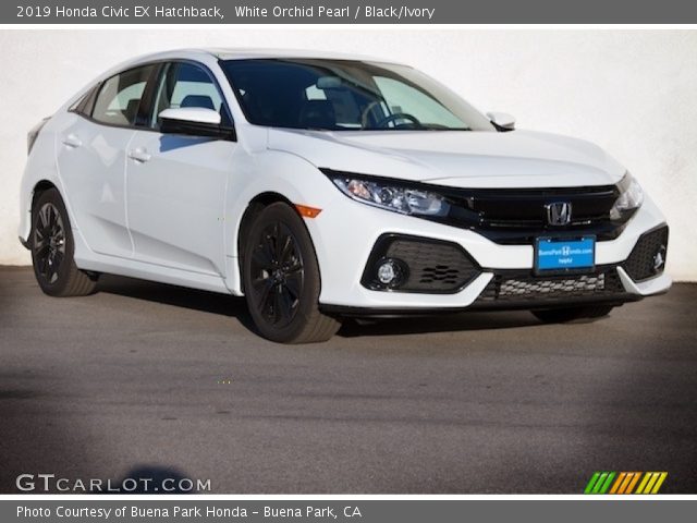 2019 Honda Civic EX Hatchback in White Orchid Pearl