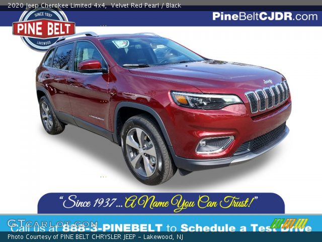 2020 Jeep Cherokee Limited 4x4 in Velvet Red Pearl