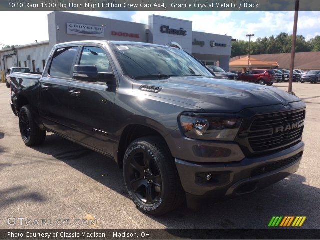2020 Ram 1500 Big Horn Night Edition Crew Cab 4x4 in Granite Crystal Metallic