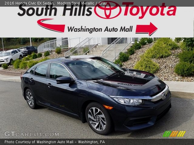 2016 Honda Civic EX Sedan in Modern Steel Metallic