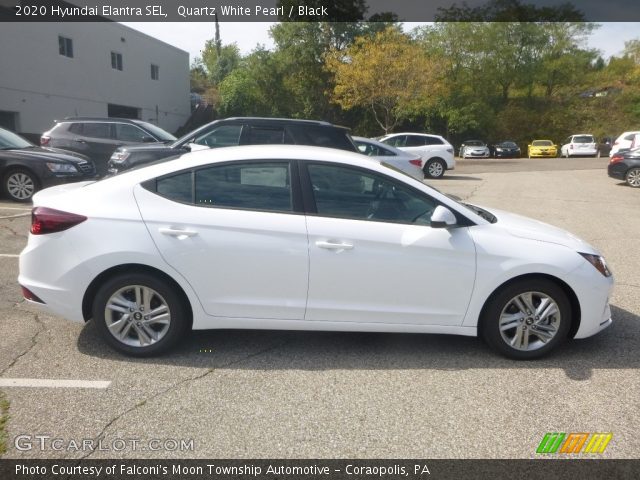 2020 Hyundai Elantra SEL in Quartz White Pearl