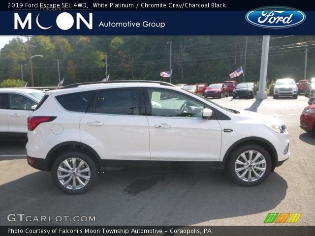 2019 Ford Escape SEL 4WD in White Platinum