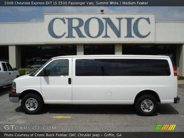 2008 Chevrolet Express EXT LS 3500 Passenger Van in Summit White