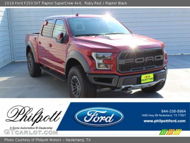2019 Ford F150 SVT Raptor SuperCrew 4x4 in Ruby Red