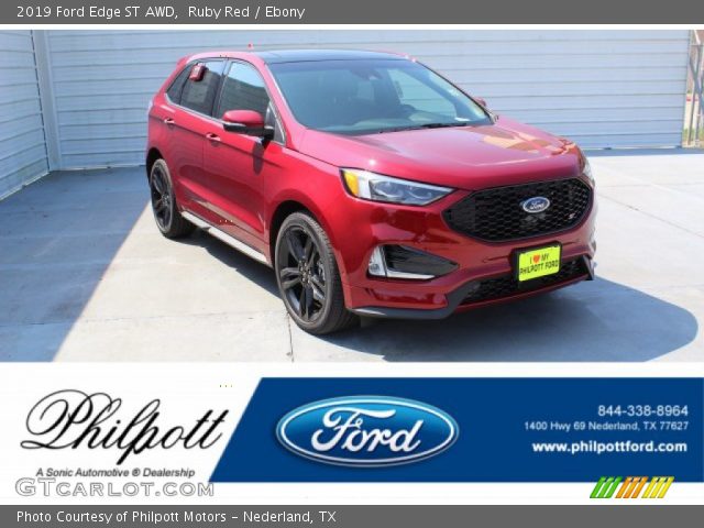 2019 Ford Edge ST AWD in Ruby Red