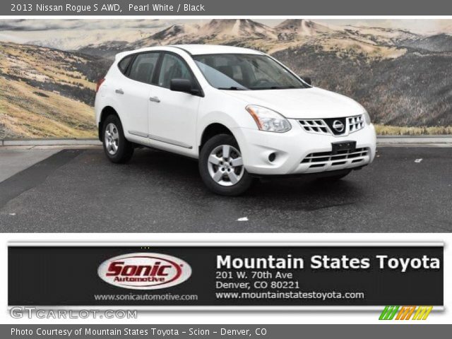 2013 Nissan Rogue S AWD in Pearl White