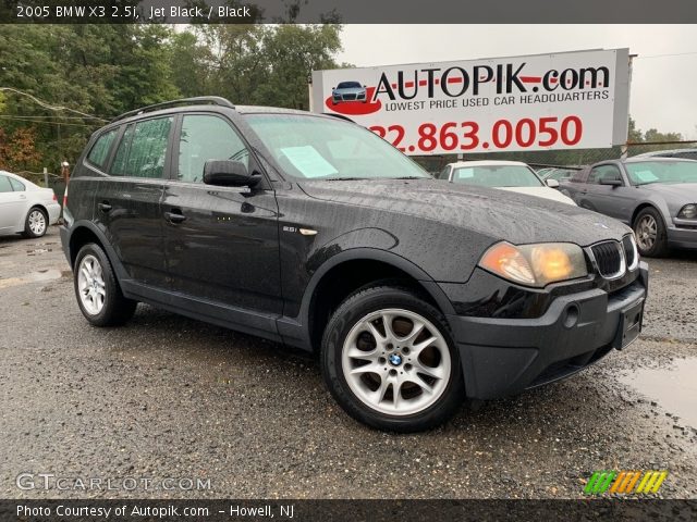 2005 BMW X3 2.5i in Jet Black