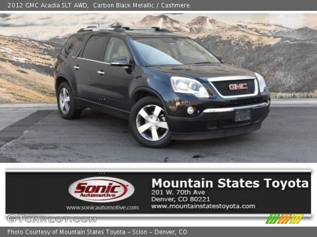 2012 GMC Acadia SLT AWD in Carbon Black Metallic