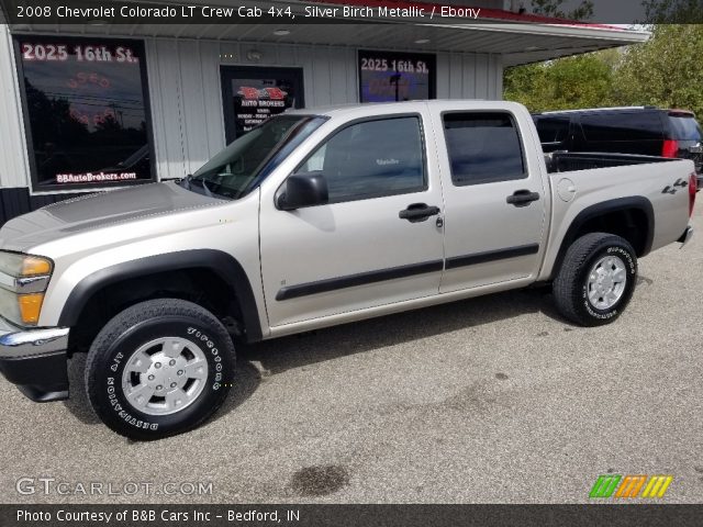 2008 Chevrolet Colorado LT Crew Cab 4x4 in Silver Birch Metallic