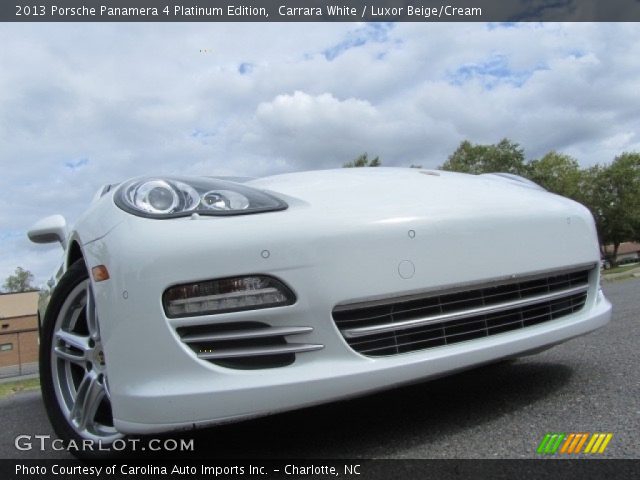 2013 Porsche Panamera 4 Platinum Edition in Carrara White