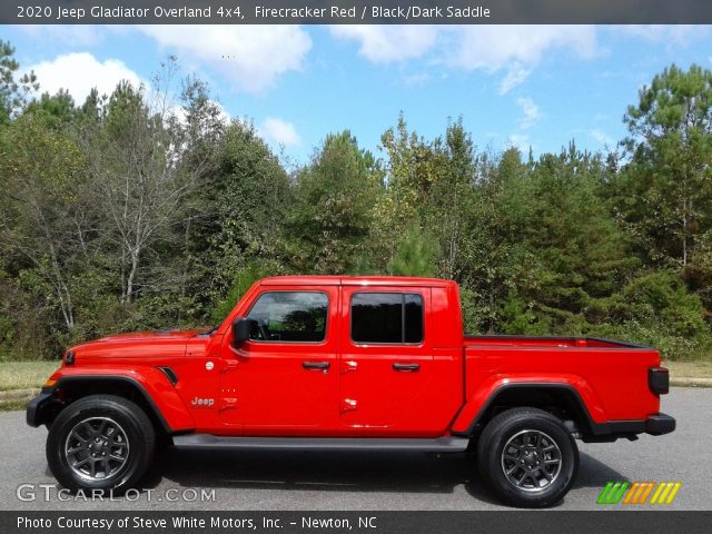 2020 Jeep Gladiator Overland 4x4 in Firecracker Red