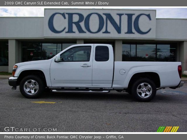 2009 GMC Canyon SLE Extended Cab in Summit White